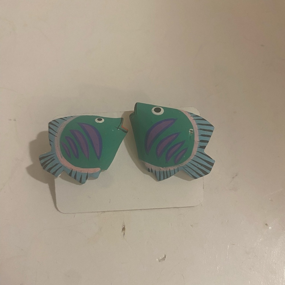 Colorful Fish Post Earrings (NZ)